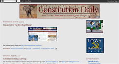 Desktop Screenshot of constitutiondaily.blogspot.com