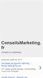 Mobile Screenshot of conseilsenmarketing.blogspot.com