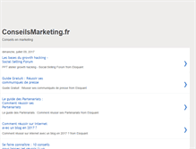 Tablet Screenshot of conseilsenmarketing.blogspot.com