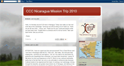 Desktop Screenshot of cccnicaraguamissiontrip2010.blogspot.com