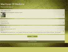 Tablet Screenshot of macgyverofmedicine.blogspot.com