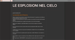 Desktop Screenshot of esplosioninelcielo.blogspot.com