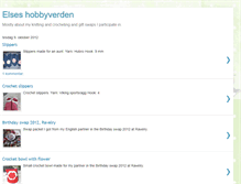 Tablet Screenshot of elseshobbyverden.blogspot.com