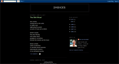 Desktop Screenshot of 2voices.blogspot.com