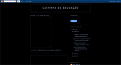 Desktop Screenshot of caixinhadaeducacao.blogspot.com