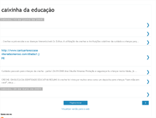 Tablet Screenshot of caixinhadaeducacao.blogspot.com