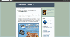 Desktop Screenshot of peludinhoscarentes.blogspot.com