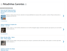 Tablet Screenshot of peludinhoscarentes.blogspot.com