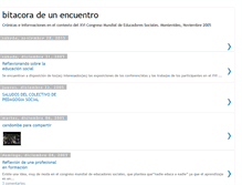 Tablet Screenshot of congresoeducadores.blogspot.com