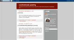 Desktop Screenshot of constitutionallyspeakingsa.blogspot.com