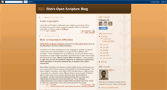 Desktop Screenshot of openscripture.blogspot.com