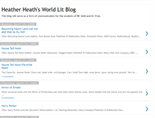 Tablet Screenshot of hheathworldlit.blogspot.com