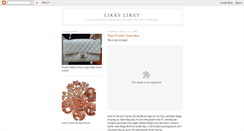 Desktop Screenshot of likkylikey.blogspot.com