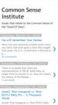 Mobile Screenshot of commonsenseinst.blogspot.com