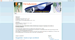 Desktop Screenshot of fetkulturskoleskunstgrupper.blogspot.com