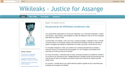 Desktop Screenshot of justiceforassange.blogspot.com