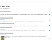 Tablet Screenshot of could-it-be.blogspot.com