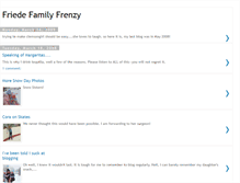 Tablet Screenshot of friedefamilyfrenzy.blogspot.com