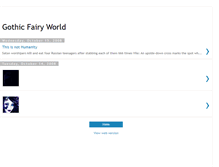 Tablet Screenshot of gothicfairyworld.blogspot.com