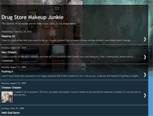 Tablet Screenshot of drugstoremakeupjunkie.blogspot.com