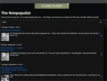 Tablet Screenshot of nonpopulist.blogspot.com