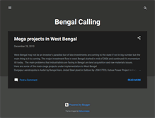 Tablet Screenshot of bengalcalling.blogspot.com