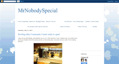 Desktop Screenshot of mrnobodyspecial.blogspot.com