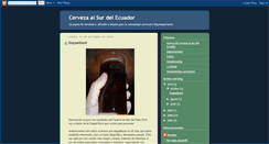 Desktop Screenshot of cervezaalsurdelecuador.blogspot.com