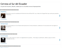 Tablet Screenshot of cervezaalsurdelecuador.blogspot.com