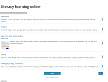 Tablet Screenshot of literacylearningonline.blogspot.com