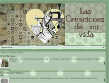 Tablet Screenshot of lascreacionesdemivida.blogspot.com