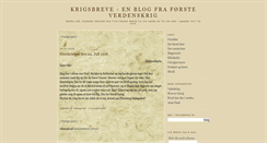 Desktop Screenshot of krigsbreve.blogspot.com