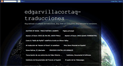 Desktop Screenshot of edgarvillacortaq-traducciones.blogspot.com