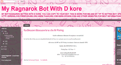 Desktop Screenshot of my-bot-ragnarok.blogspot.com