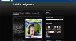 Desktop Screenshot of josiahsjudgments.blogspot.com