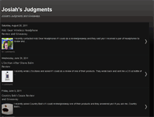 Tablet Screenshot of josiahsjudgments.blogspot.com