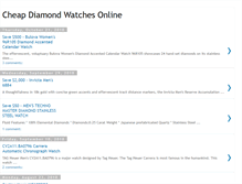 Tablet Screenshot of diamond-watches-online.blogspot.com
