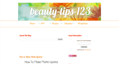 Desktop Screenshot of beauty-tips-123.blogspot.com