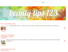 Tablet Screenshot of beauty-tips-123.blogspot.com