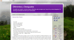 Desktop Screenshot of desigualesydiferentes.blogspot.com