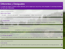 Tablet Screenshot of desigualesydiferentes.blogspot.com