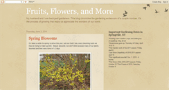 Desktop Screenshot of fruitsflowersandmore.blogspot.com