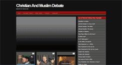 Desktop Screenshot of christian-muslim-debate.blogspot.com