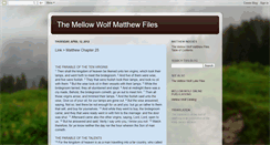 Desktop Screenshot of mellow-wolf-matthew-files.blogspot.com