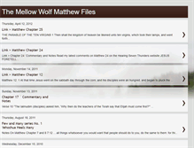 Tablet Screenshot of mellow-wolf-matthew-files.blogspot.com