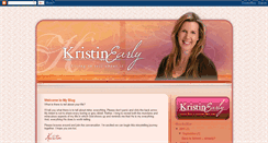 Desktop Screenshot of kristinearly.blogspot.com
