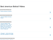 Tablet Screenshot of best-american-bobtail-videos.blogspot.com