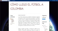 Desktop Screenshot of comollegoelfutbolacolombia.blogspot.com