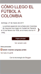 Mobile Screenshot of comollegoelfutbolacolombia.blogspot.com