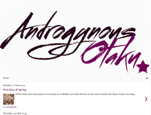 Tablet Screenshot of androgynousotaku.blogspot.com